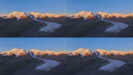 朝阳下的冰川高清在线视频素材下载