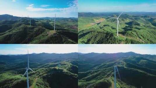 风力发电大风车新能源高清在线视频素材下载