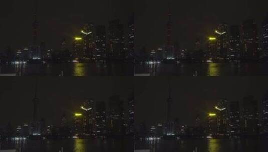 上海 外滩 空镜  城市  夜景   陆家嘴高清在线视频素材下载