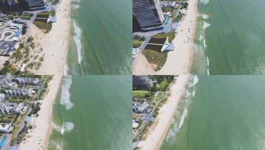 海边沙滩海浪旅游度假区16高清在线视频素材下载