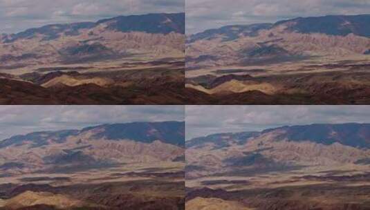 航拍高原丘陵地貌高清在线视频素材下载