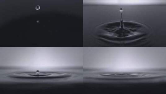 水滴滴落 实拍水滴高清在线视频素材下载