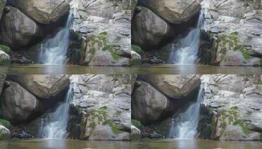 小溪延时摄像森林流水绿色自然高清在线视频素材下载