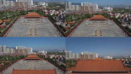 福建省厦门市同安影视城航拍高清在线视频素材下载