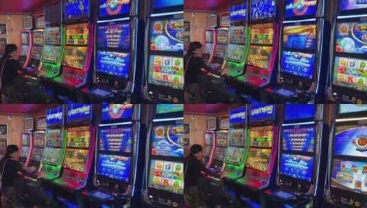 Casino 游戏机高清在线视频素材下载