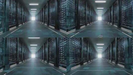 4K-场景三维-数据网络中心-大数据机房高清在线视频素材下载