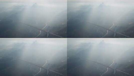 贵州省·安顺市·关岭·县·坝陵河大桥14高清在线视频素材下载