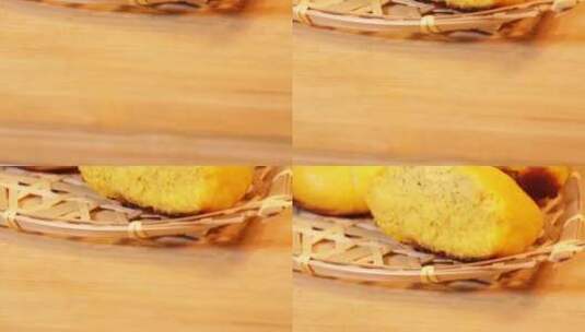 玉米饼贴饼子 (4)高清在线视频素材下载