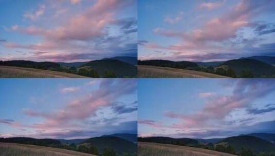 日落时分的云景延时镜头高清在线视频素材下载