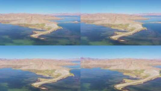 西藏 阿里南线 边境线G219 班公湖 旅行高清在线视频素材下载
