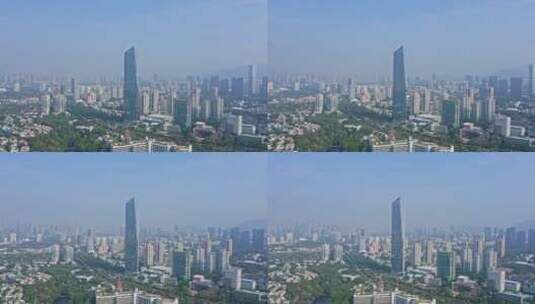 深圳南山华侨城大厦大景右环绕高清在线视频素材下载
