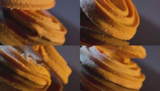 港式茶点饼干甜品高清在线视频素材下载