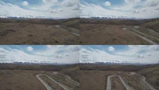 雪山空镜头航拍高清在线视频素材下载