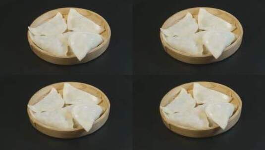 手工制作饺子高清在线视频素材下载