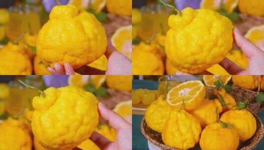 柠檬不知火丑橘高清在线视频素材下载