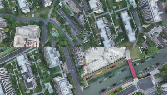上海徐汇区俯拍空镜高清在线视频素材下载