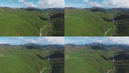 内蒙古蒙古包村庄拍摄视频高清在线视频素材下载