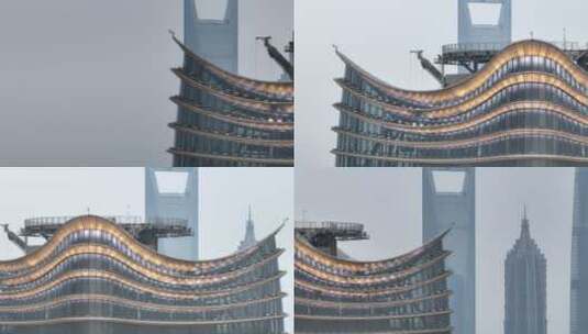 上海白玉兰大厦高清在线视频素材下载