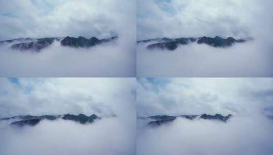 神仙居的云海奇观高清在线视频素材下载
