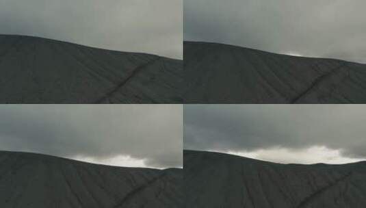 航拍火山口景观高清在线视频素材下载
