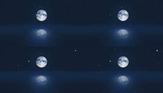 海上月亮高清在线视频素材下载