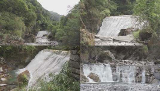 瀑布 河流 小溪 螺髻山温泉高清在线视频素材下载