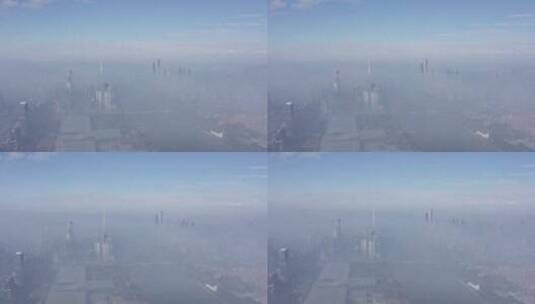 广州琶洲天际线云海云雾高清在线视频素材下载