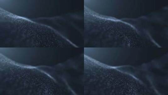 深蓝色调粒子特效动态画面高清在线视频素材下载