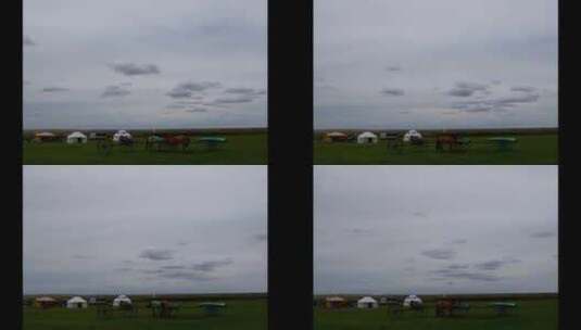 草原蒙古包延时高清在线视频素材下载