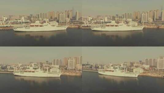 天津海河邮轮高清在线视频素材下载
