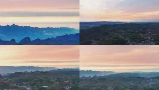 4K航拍贵州早晨自然风光美景高清在线视频素材下载