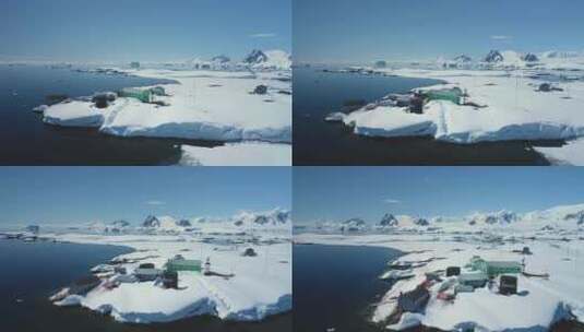 乌克兰南极科考站Vernadsky高清在线视频素材下载