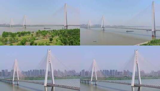 2024武汉二七长江大桥高清在线视频素材下载