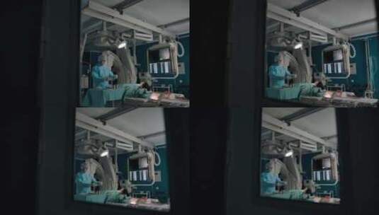 高科技设备的手术室之窗高清在线视频素材下载