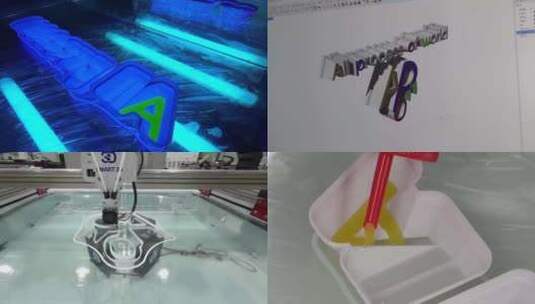 3D打印灯牌制作全流程 LED制作高清在线视频素材下载
