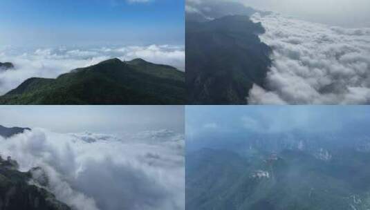 焦作云台山茱萸峰红石峡潭瀑峡瀑布高清在线视频素材下载