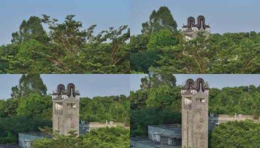 中国广东省广州市番禺区岭南印象园高清在线视频素材下载