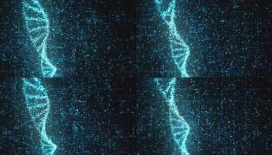 数字DNA分子结构高清在线视频素材下载