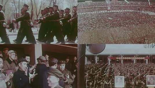 1967年 周恩来在工人体育场演讲高清在线视频素材下载