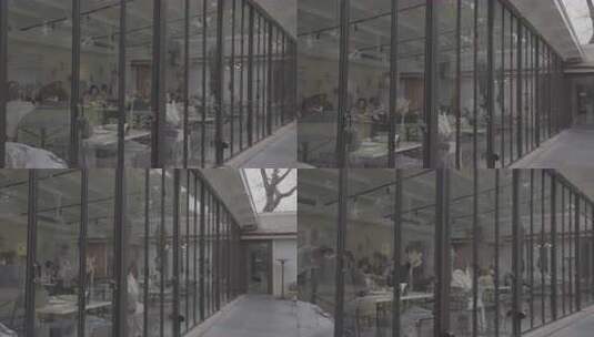 上海愚园路弄堂商区别墅餐厅高清在线视频素材下载