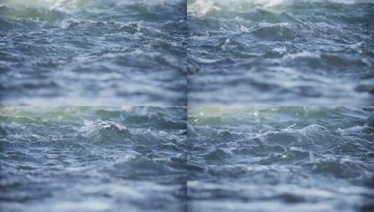 水花水面水浪河面河水奔腾流淌河水流动高清在线视频素材下载