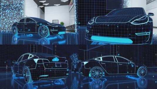 智能汽车 新能源汽车高清AE视频素材下载