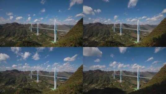 贵州省平塘特大桥 延时 4K高清在线视频素材下载