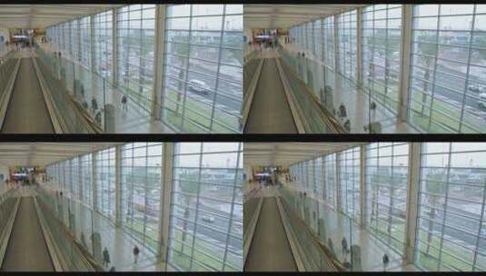 机场航站楼输送带高清在线视频素材下载