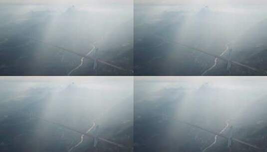 贵州省·安顺市·关岭·县·坝陵河大桥15高清在线视频素材下载