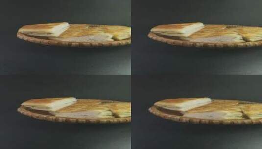 土家族大饼美食高清在线视频素材下载