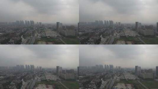 城市阴霾天高清在线视频素材下载