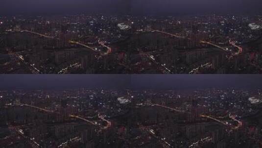 广东省广州市城市夜景航拍高清在线视频素材下载