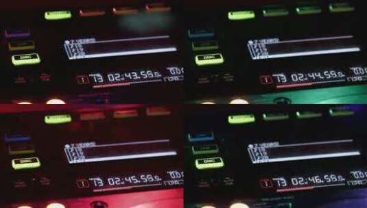 DJ调音台近距离使用RGB灯高清在线视频素材下载
