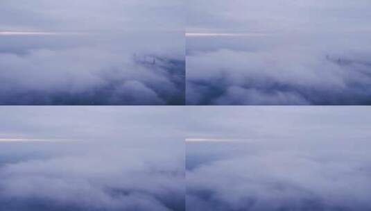 郑州五指岭云海壮观航拍无人机延时摄影高清在线视频素材下载